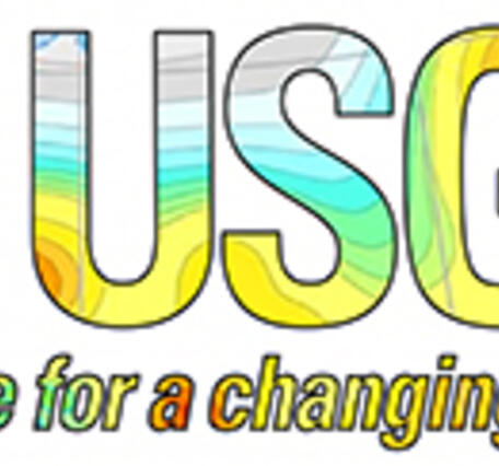 The USGS logo is combined here with the NSHM map of Alaska.