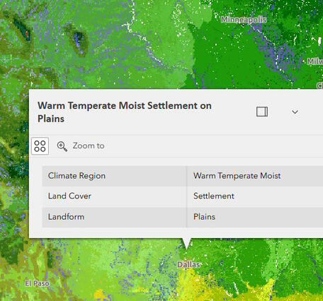 World Terrestrial Ecosystems 2020 data in the WTE Explorer