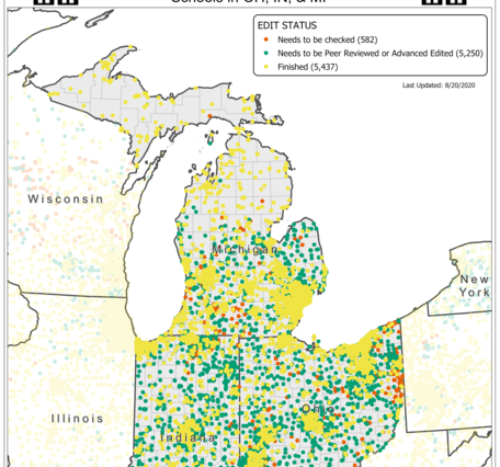 TNMCorps Mapping Challenge: Schools in OH, MI, IN