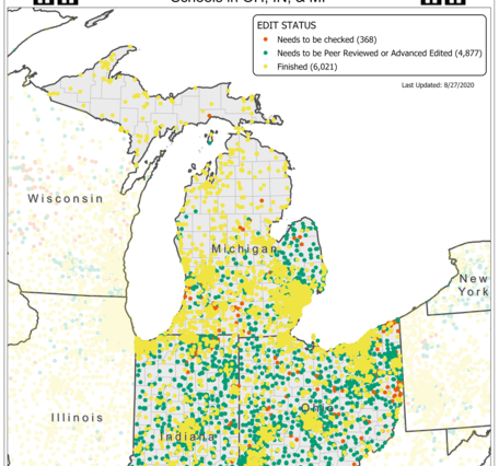 TNMCorps Mapping Challenge: Schools in OH, MI, IN