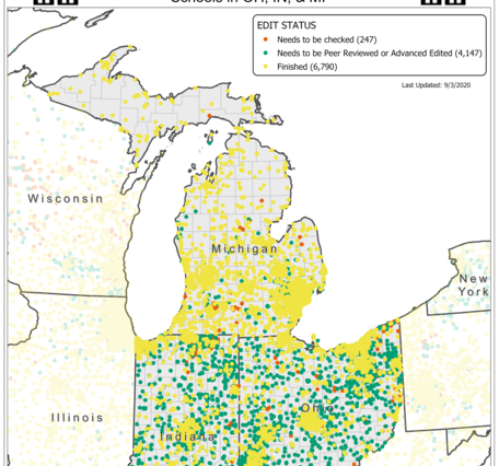 TNMCorps Mapping Challenge: Schools in OH, MI, IN