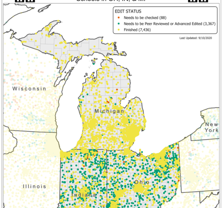 TNMCorps Mapping Challenge: Schools in OH, MI, IN