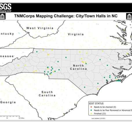 TNMCorps Mapping Challenge: City/Town Halls in NC