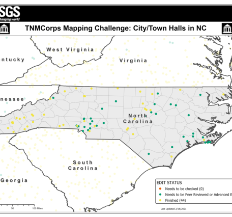 TNMCorps Mapping Challenge: City/Town Halls in NC