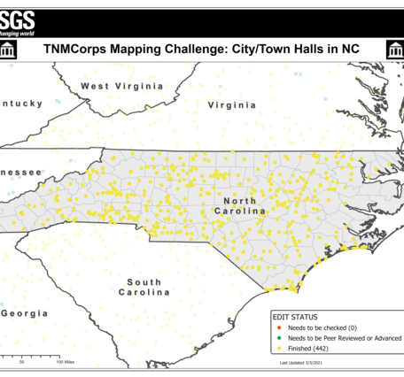 TNMCorps Mapping Challenge: City/Town Halls in NC