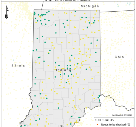 TNMCorps Mapping Challenge: City/Town Halls in IN