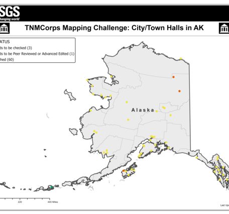 TNMCorps Mapping Challenge: City/Town Halls in AK