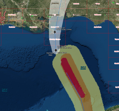 Screenshot from Event Support Map for Nate