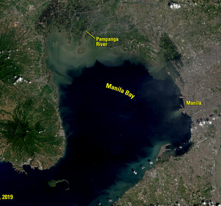 Landsat 8 satellite image of Philippines from February 5, 2019