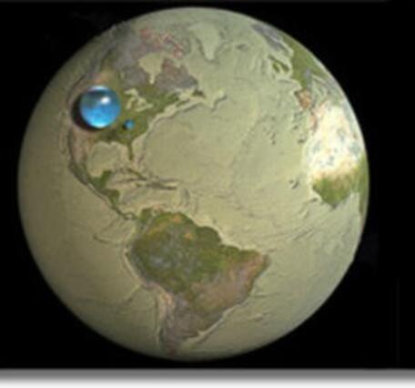 Globe with water image
