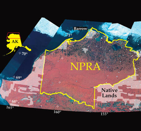 Location Map of the National Petroleum Reserve in Alaska