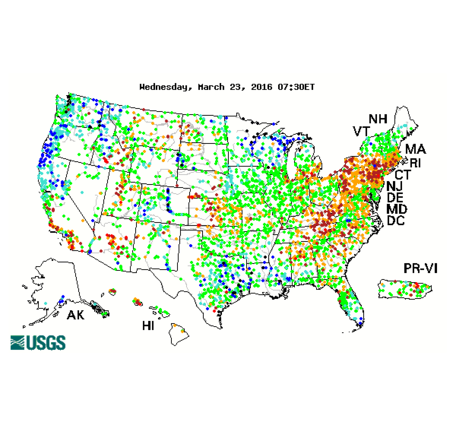USGS Current Water Data for the Nation