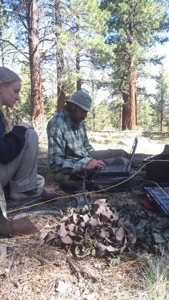 Image: Magnetotelluric Equipment Installation