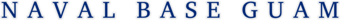 Uppercase dark blue with white mask text showing official name of boundary area.