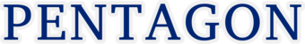 Uppercase dark blue with white mask text showing official name of boundary area.