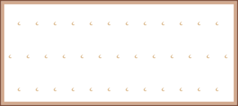Dark brown outline with lighter brown shading and a pattern on the interior of the polygon area.