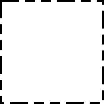 Dark gray dashed line with white casing.