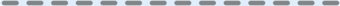 Gray dashed line with a light blue casing.