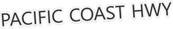 Gray italic font with a light gray halo displaying the road name.