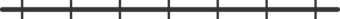Gray line with hash marks.