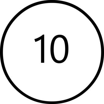 State highway symbol which consists of a white circle with gray outline and a gray label identifying a road segment.