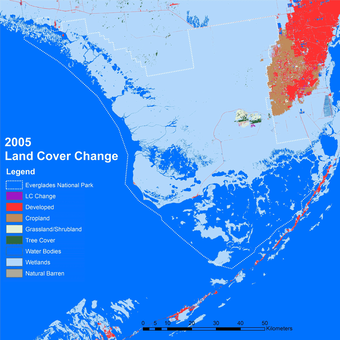 Animation of Land Change in Florida Everglades, 2005