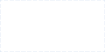 Blue dashed outline with no fill