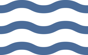 Series of wavy blue lines depicting moving water.