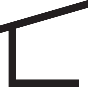 Dark gray symbol depicting a primitive shelter structure.