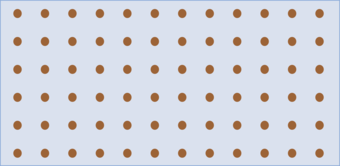 Outline with fill; consists of one layer of marker symbols in a grid pattern on top of a layer of solid fill.