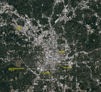 Animation demonstrating urban heat in Atlanta, GA