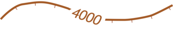 A brown hash line on top of a brown solid line.