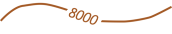 Solid brown line.