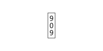 Text symbol with route number placed on top of a road shield marker.