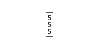 A vertically oriented rectangle with a black outline and black number that identifies the route. ` 