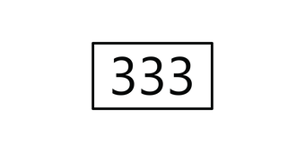 A horizontally oriented rectangle with a black outline and a black number identifying the route.