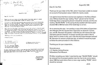 typed letter with accompanying transcription