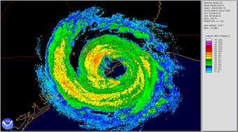 Hurricane Ike radar animation