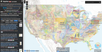 screenshot MapView interactive web application