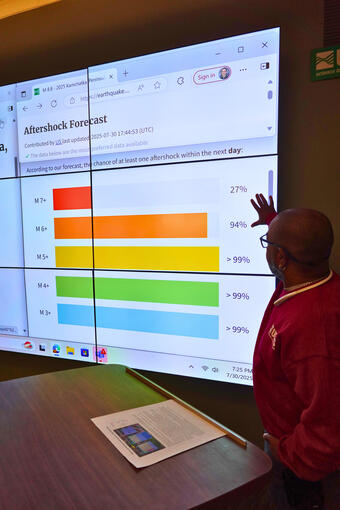 Rafael looks at the aftershock forecast