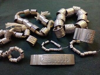 different bird band types sizes in a pile 