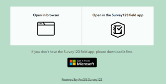 Screenshot of the Grand Canyon natural hazard incident reporting app
