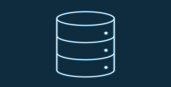 Database logo: three storage containers stacked on top of each other