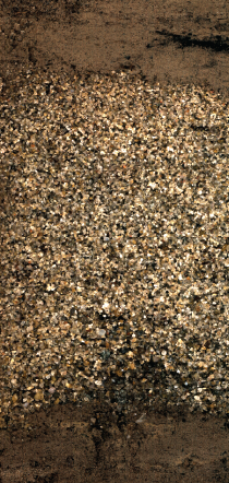 Close-up of layers of sediment