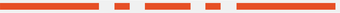 An orange dashed line on top of a solid gray transparent line.