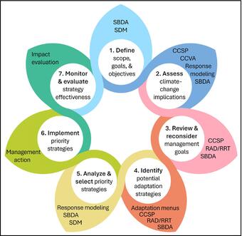 An infographic explaining the adaptation planning process. 