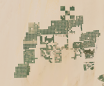Landsat animation of growth in agriculture in Egypt