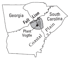 Map of Groundwater Pumping Study Area, Burke County, Georgia