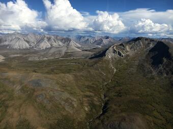 Brooks Range in Gates of the Arctic National Park, Alaska