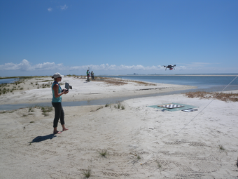 UAS on beach